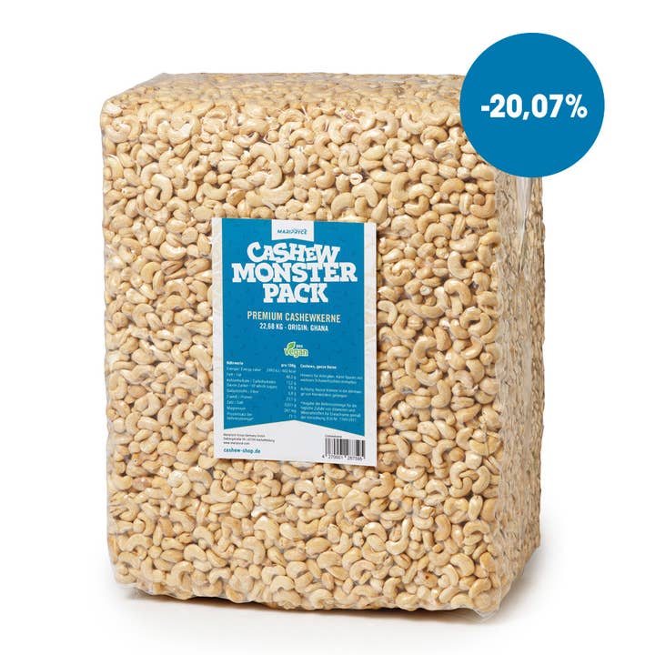 Maripryce - Wholesale Nuts - Whole Cashew Nuts in Monster Pack (22.68KG)
