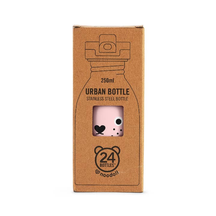 Noodoll - Wholesale Water Bottle - Stainless Steel Water Bottle - Ricecarrot Rabbit - Pink