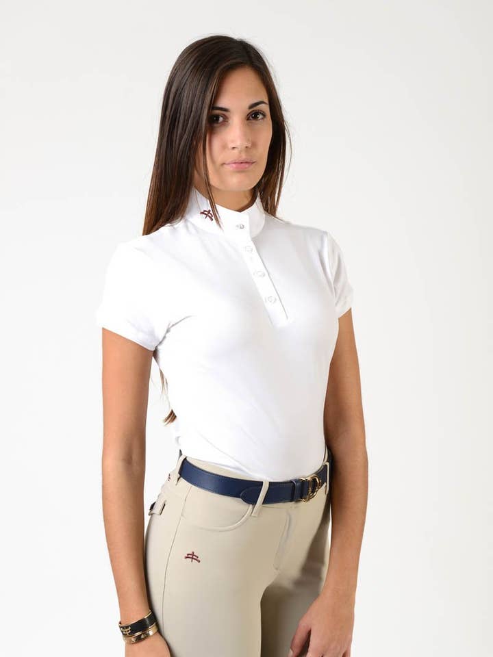 DAMER POLO SHIRT MOD. CAROLINE for engroshandel hos Makebe