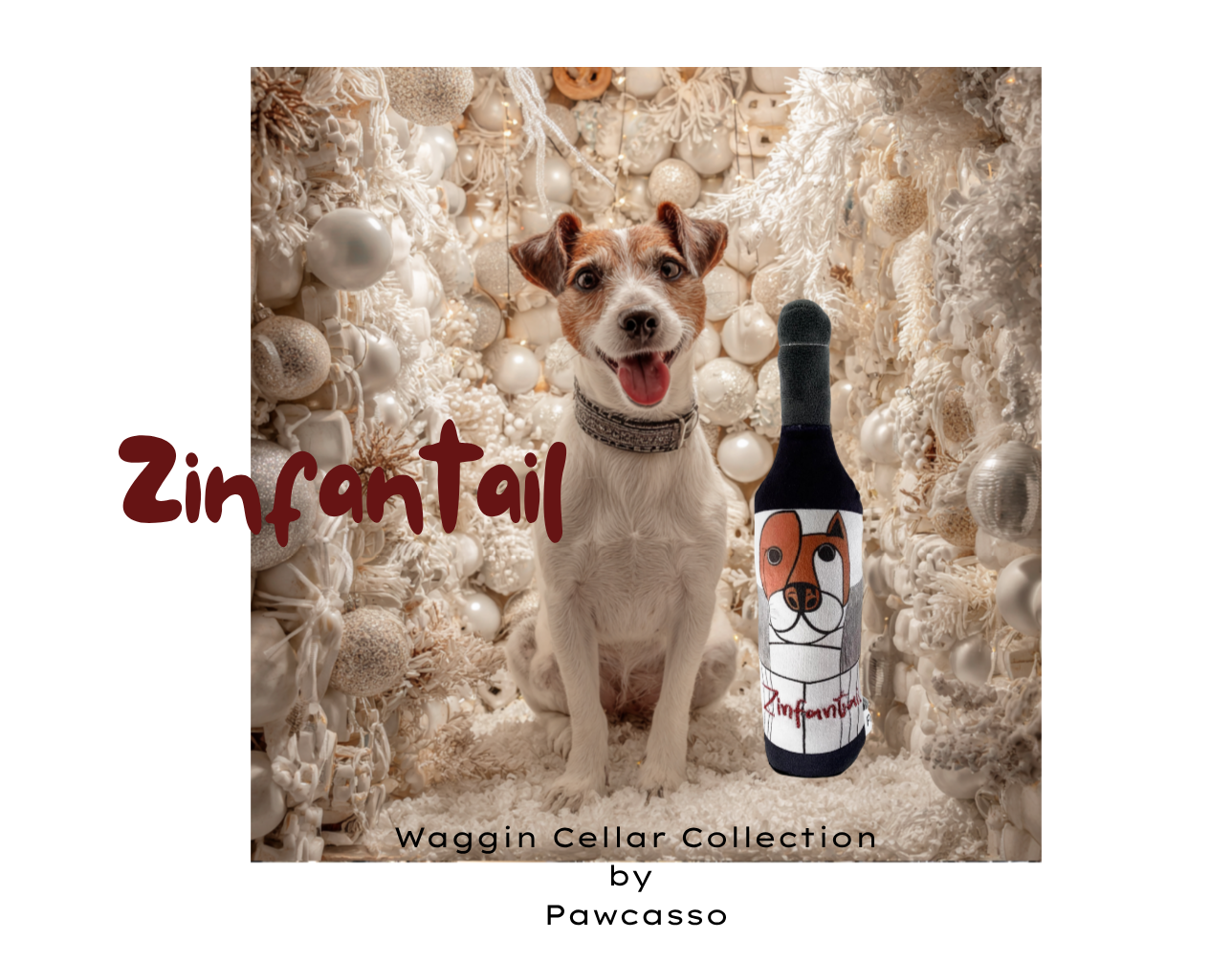 Pawcasso – wholesale Pet plush toy – Dog – Zinfantail2