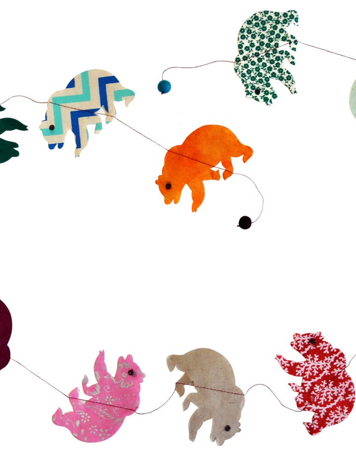 Grinalda de papel de 5 pés, urso. por atacado de Giftsland