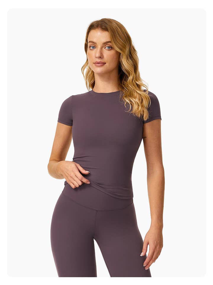 Mantra Active - Wholesale Athletic top – Women′s - Natalie Fitted Short Sleeve Active Top19