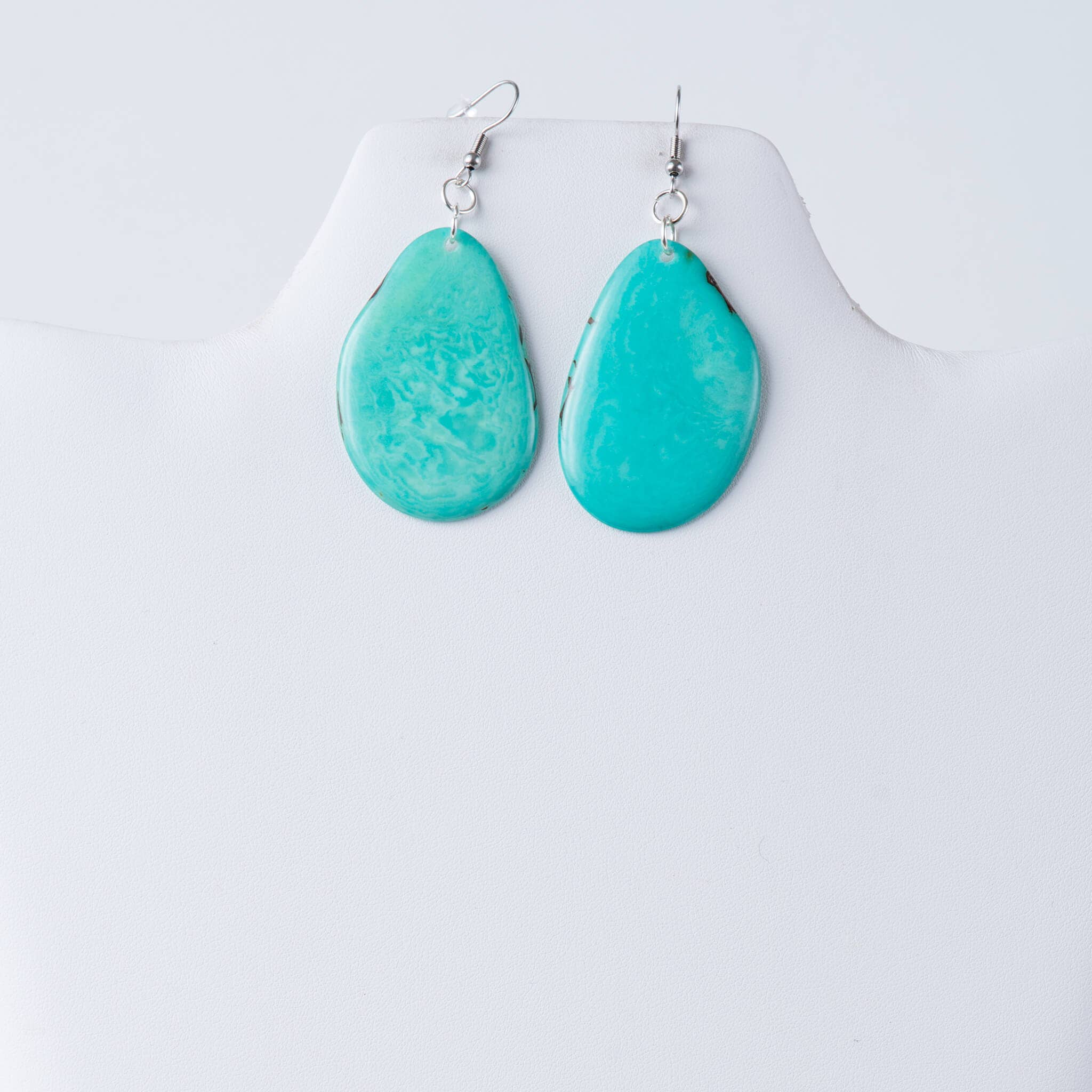 TaguArtsy - Wholesale Hangende/ronde oorbellen - Tagua Slice milieuvriendelijke oorbellen19