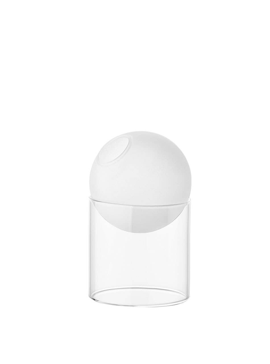 TUTU Home – wholesale Vas – "Rund" vit glasvas för hydroponik0