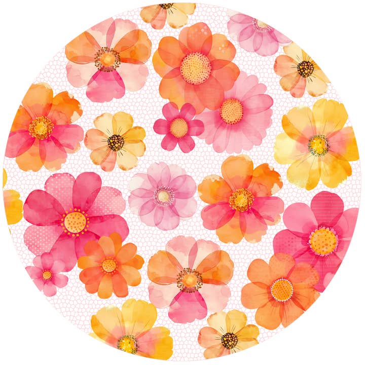Pink Retro Flowers for wholesale by Andreas