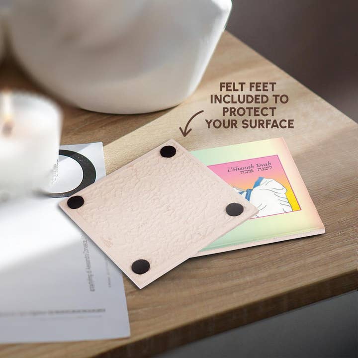 3dRose - Wholesale Coasters - 3dRose, Image of Shofar Being Blown With Hebrew L Shana Tova And Year, Coaster3