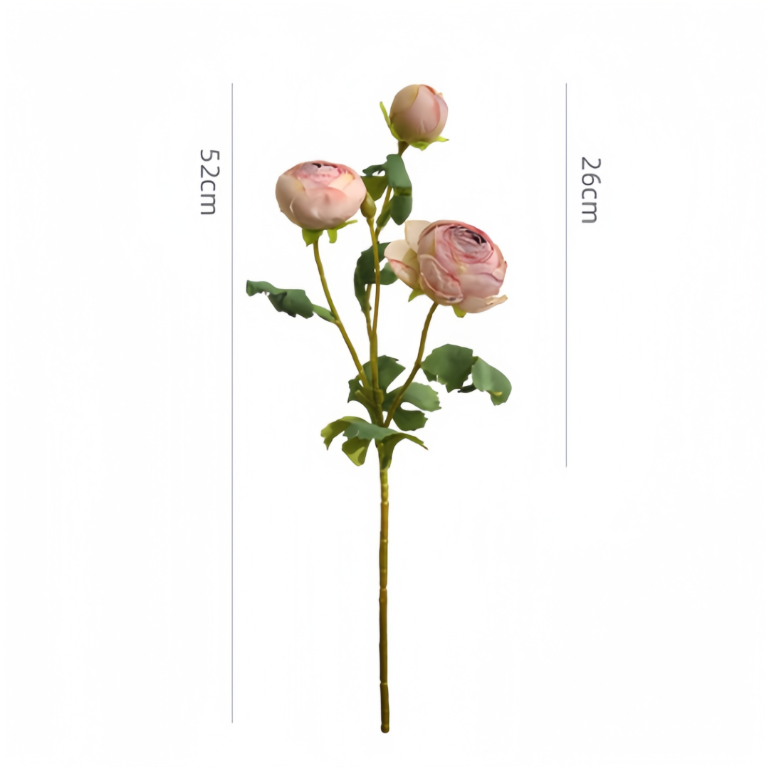 ACNITE(We cover U.S. import duties) – wholesale Artificial flowers – Artificial rose flowers,3 heads,dried looking,faux flowers7