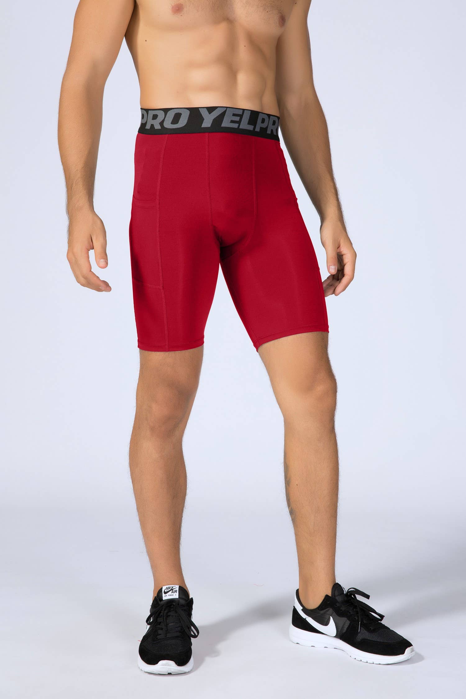 Active by Anna-Kaci - Venta al por mayor Pantalones cortos deportivos - Hombre - Pantalones cortos de compresión para hombre con cintura ancha12