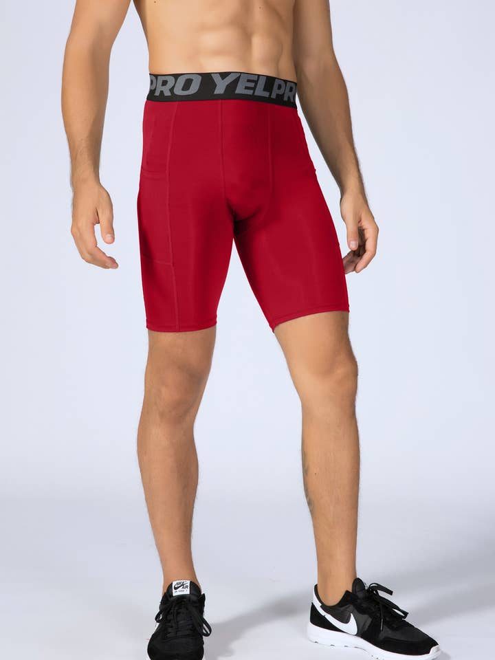 Active by Anna-Kaci - Venta al por mayor Pantalones cortos deportivos - Hombre - Pantalones cortos de compresión para hombre con cintura ancha12