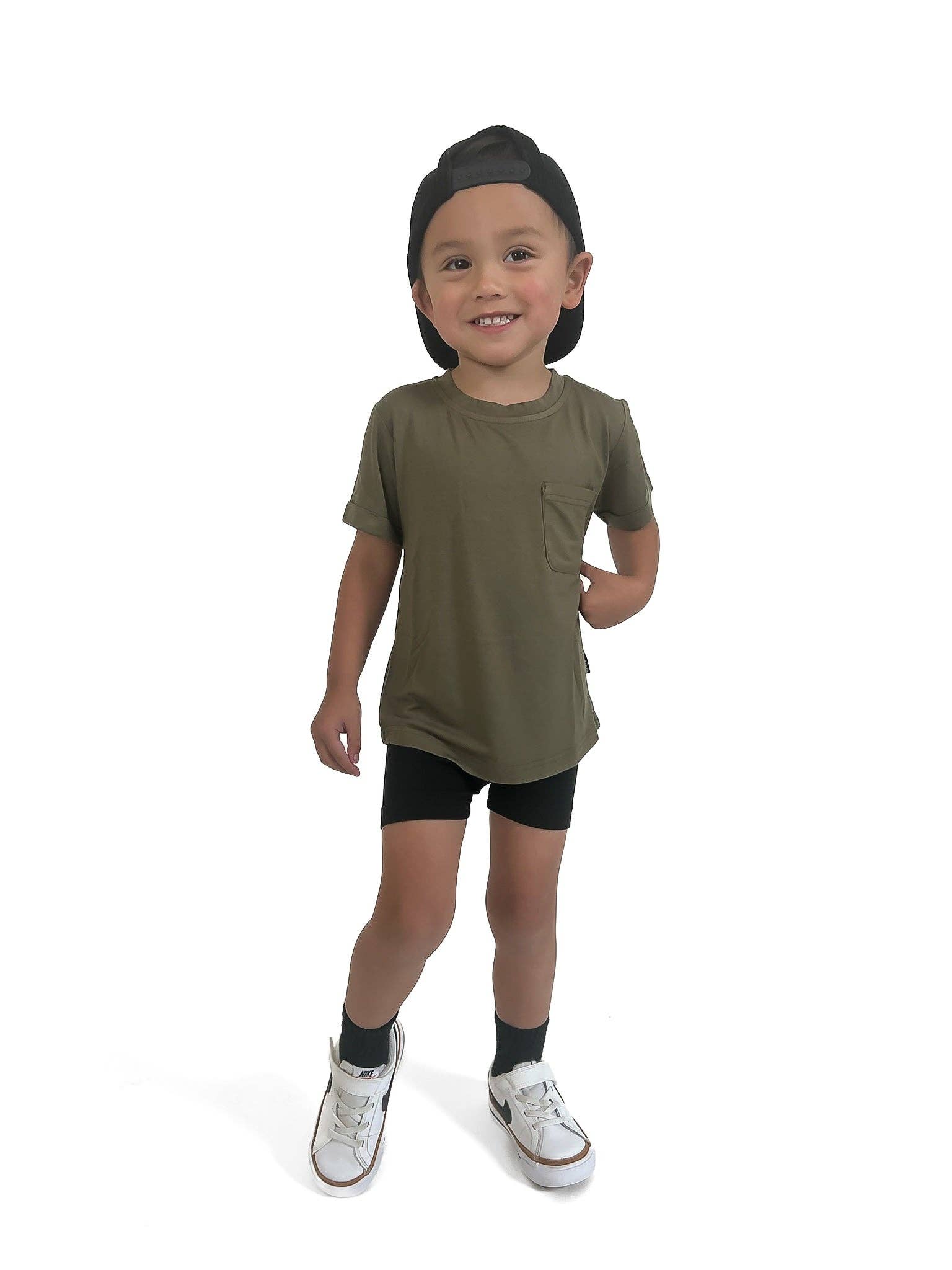 Remi + Rae Co. - Wholesale T-Shirt - Kids - BAMBOO POCKET TEE - PINE15