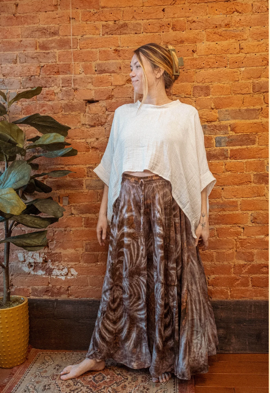 Gardenbelle Shop - Wholesale T-shirt (Zonder tekening) - Dames - Bohemien bamboo organisch katoenen t-shirt, losvallend en comfortabel8