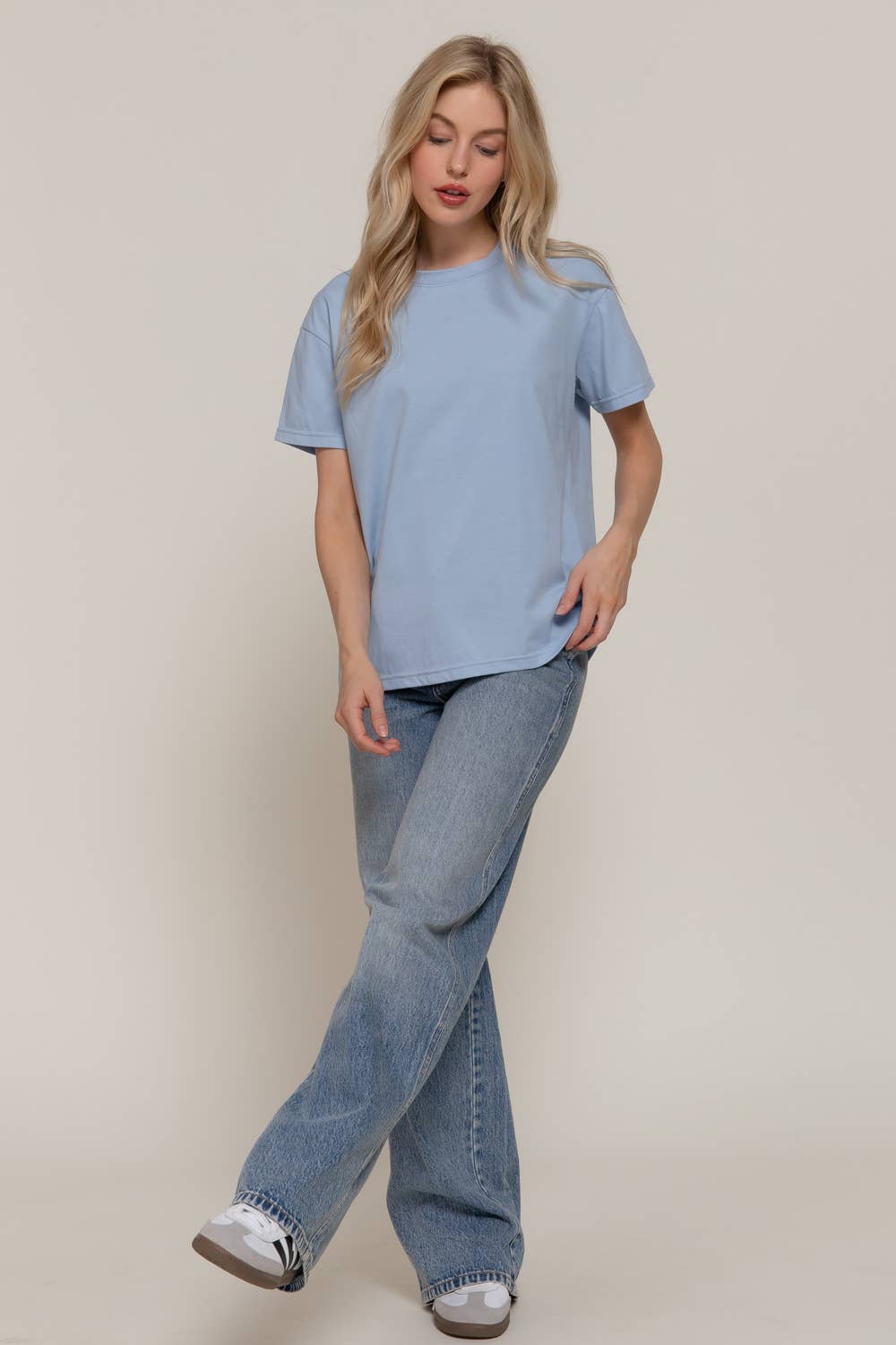 Active Basic | Active USA – wholesale Knit top – Women's – Short Sleeve Round Neck Tee45