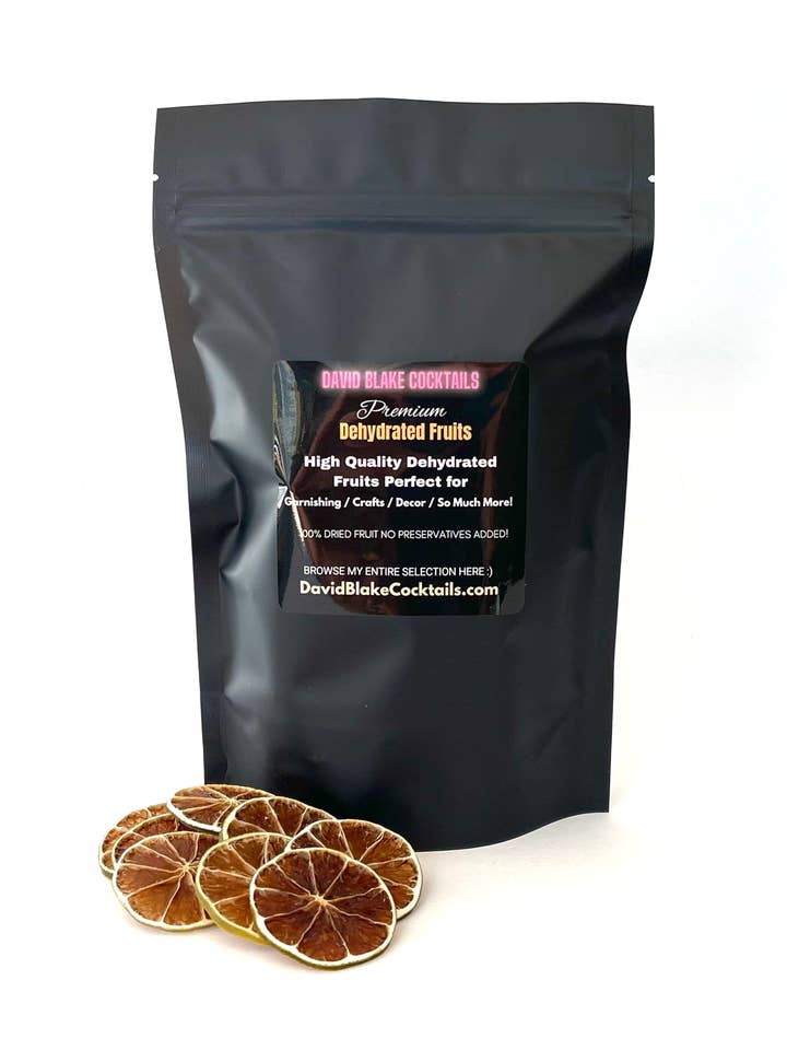 Dried Lime Slices - 40+ Piece Dehydrated Lime - Lime Wheels - High Quality Dried Lime for wholesale by David Blake Cocktails