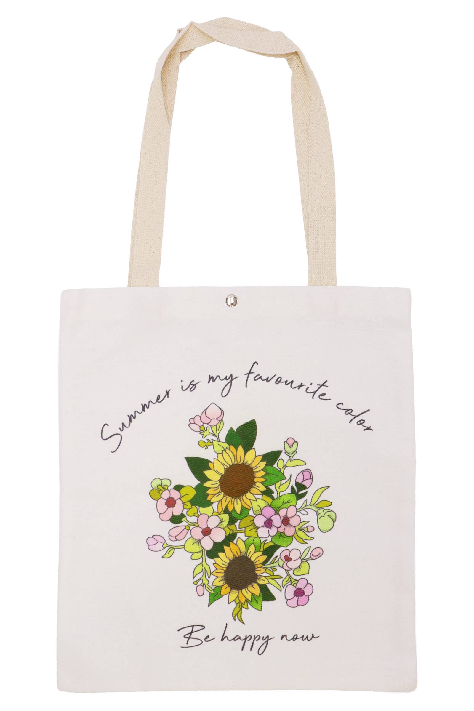 ASSORTED Sunflower Print Canvas Tote Bag for wholesale on Faire5