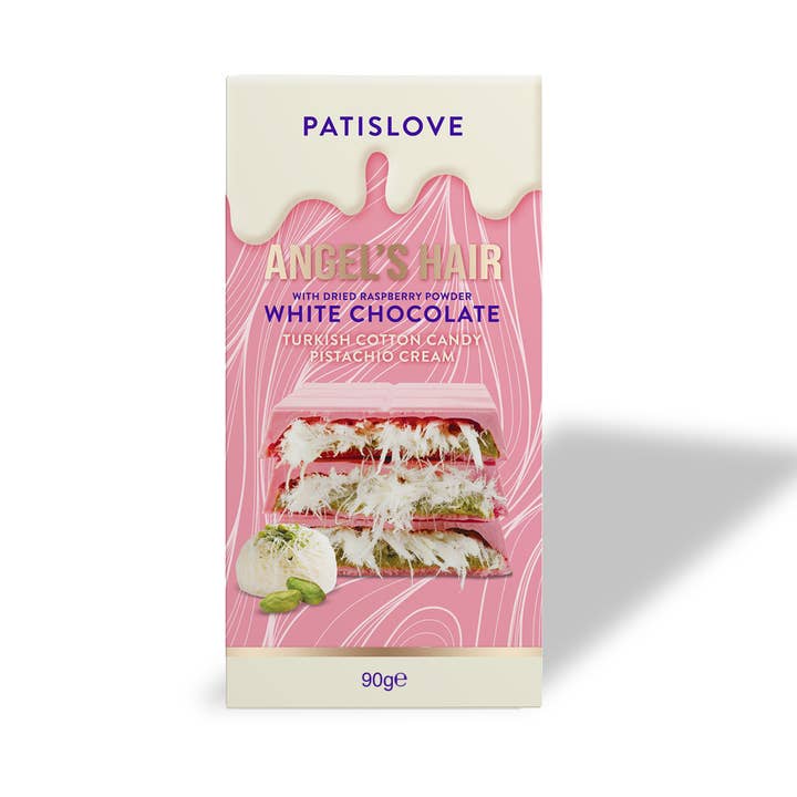 Angel’s Hair White Chocolate with Dried Raspberry Powder,90G and other Purchase Wholesale chocolate. Free Returns & Net 60 Terms on Faire trending on Faire.