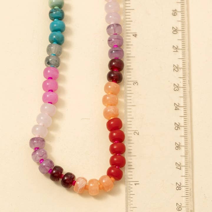 Anarchy Street - Wholesale Pendant/Charm Necklace - Assorted Marble Resin Beaded Necklace1