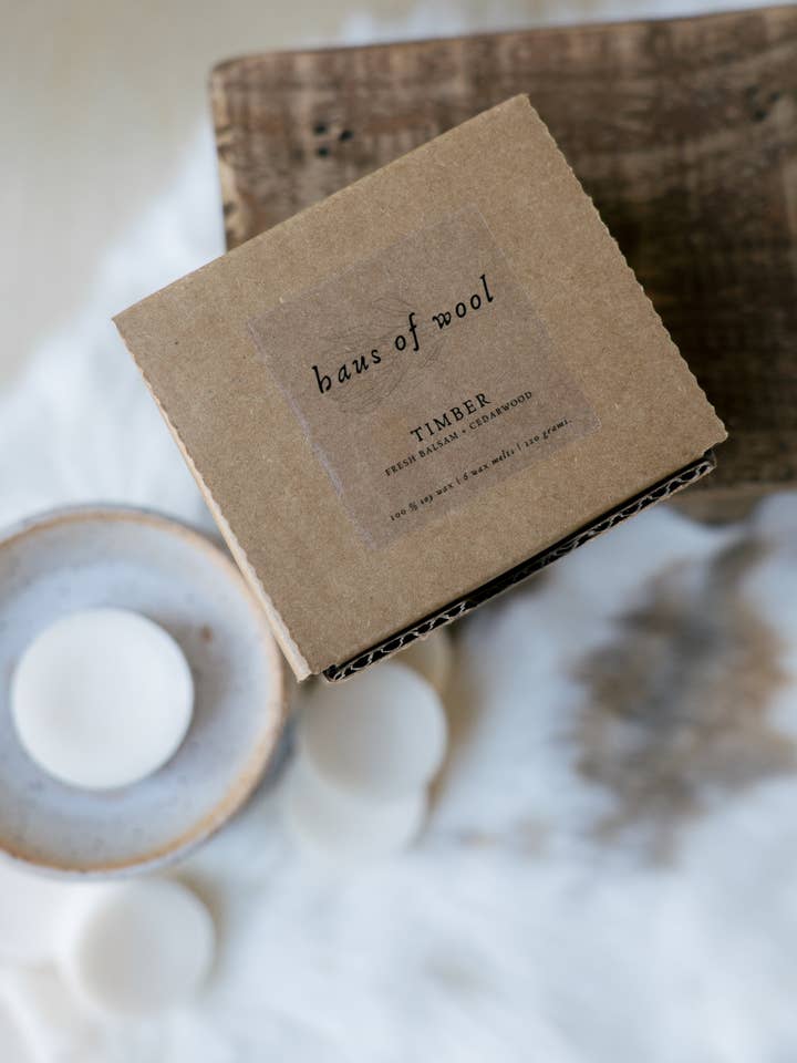 Fresh Balsam + Cedarwood Soy Wax Melts / Wax Tarts for wholesale by Haus of Wool