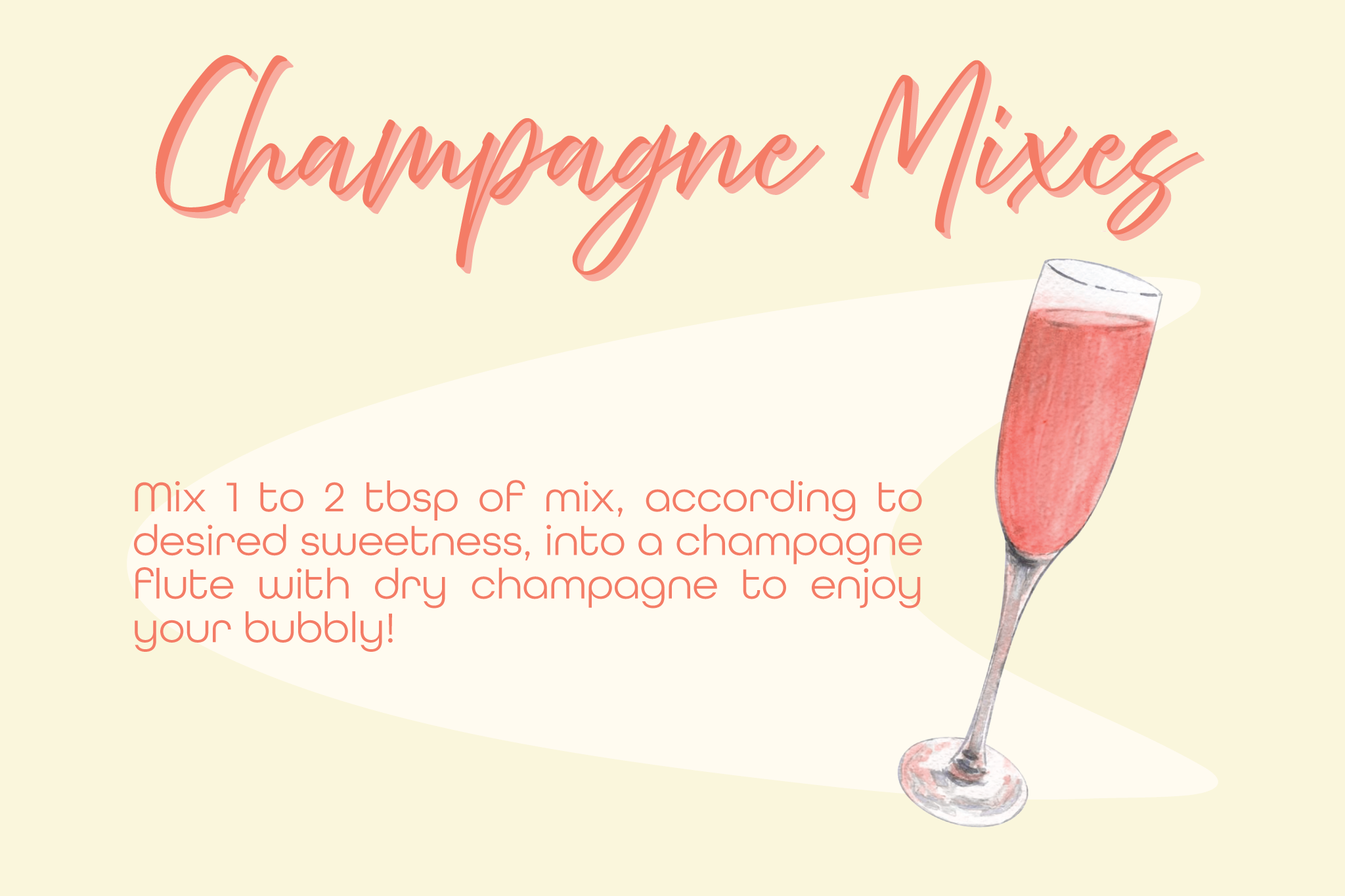 Mixology - Vente Mélange/sirop pour cocktails - Mélanges à champagne7
