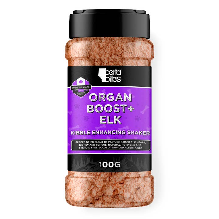 Berta Bites Organ Boost+ Elk Kibble enhancing shaker - 100g for wholesale by Berta Bites