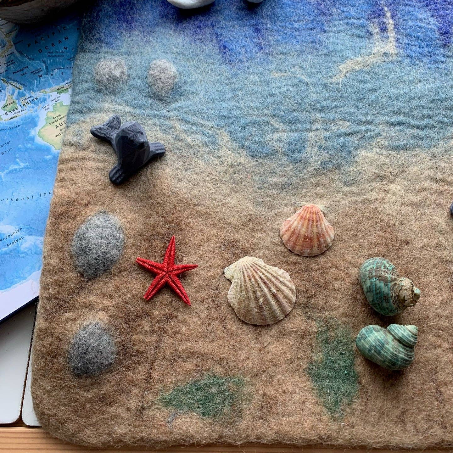 Sewing Seeds Play - Wholesale Play Mat - Kids & Baby - Felted Ocean Play Mat - Mat Only2