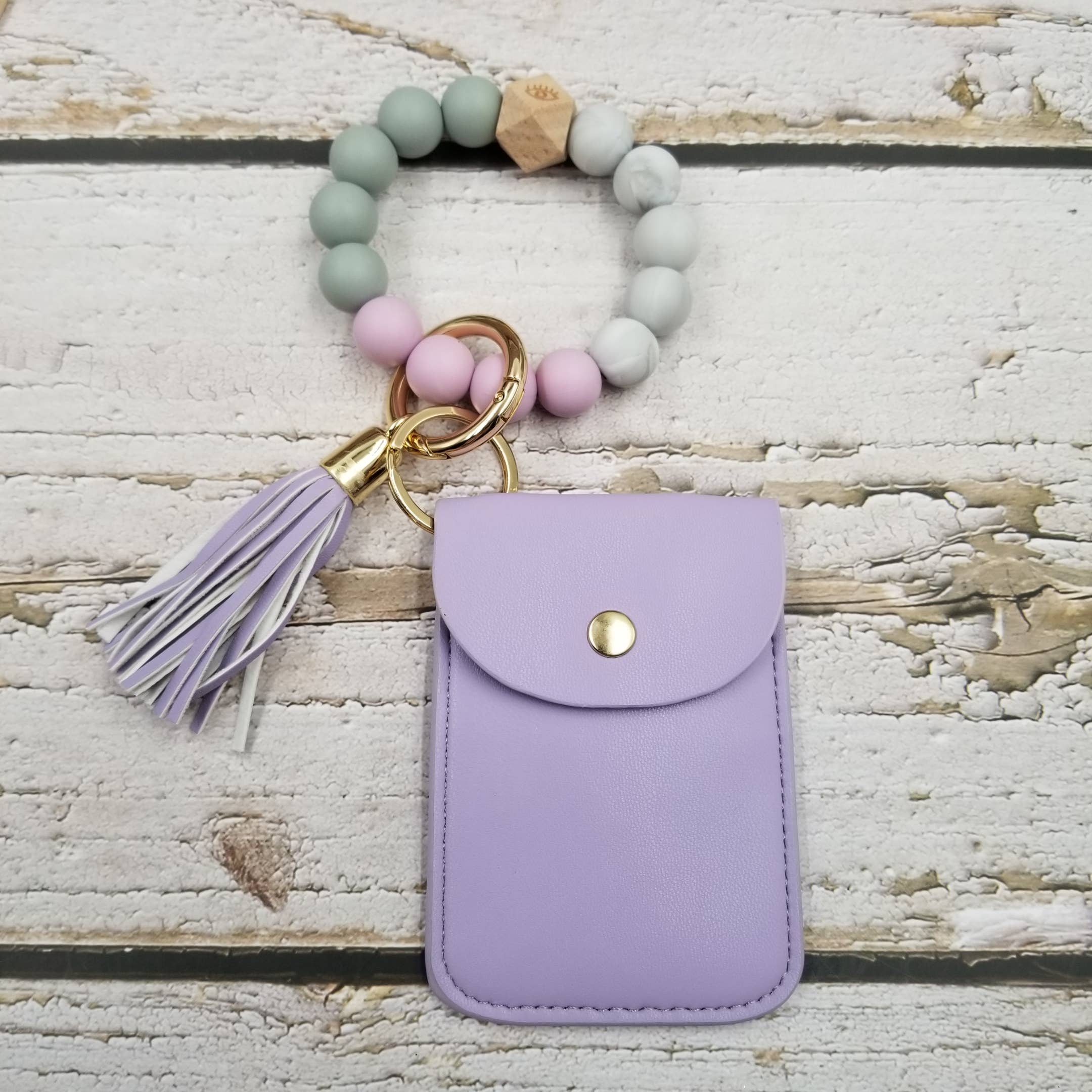 Treasure Wholesale – Pulseira com porta-chaves por atacado – Tassel cartão caso pulseira chaveiro7