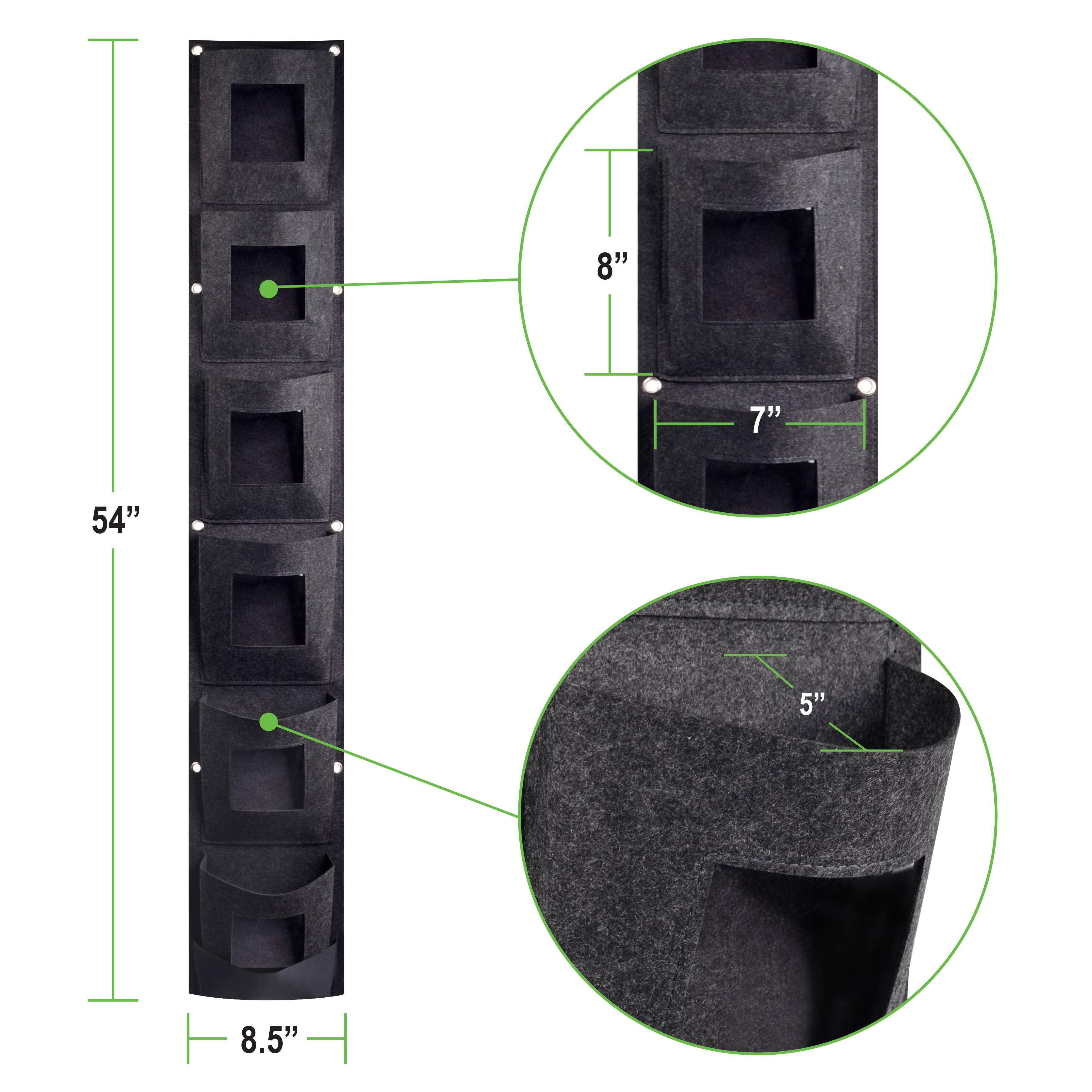 CharGuy Gear – wholesale Hängande kruka – Hängande odlingsväska Väggplanteringsväska12