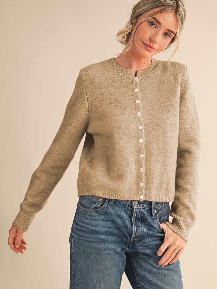 &MERCI - Wholesale Cardigan - Women's - MARLED KNIT SWEATER CARDIGAN MSW1124839