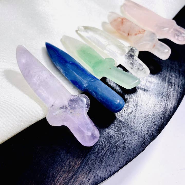 Rock Paradise - Wholesale Spiritual stone/crystal - Crystal Gemstone Knife Spiritual Stone Cabochons3