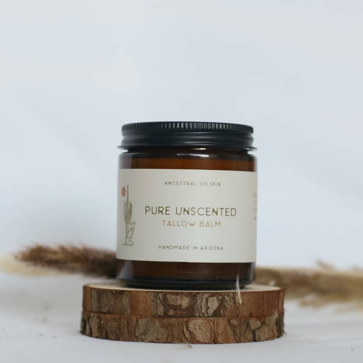 Unscented Tallow Balm 4 OZ for wholesale by Ancestral Solskin