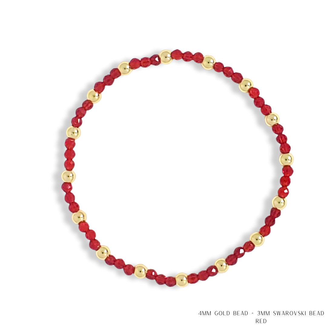 Savvy Bling - Vendita all'ingrosso Bracciale con perline - Bracciale con Perline in Oro e Cristalli Swarovski - Più Colori35