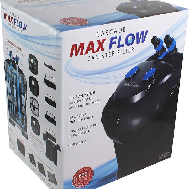 Penn-Plax - Wholesale Pet Toy - Cat/Dog - Cascade Max Flow Aquarium Canister Filter – 820 GPH