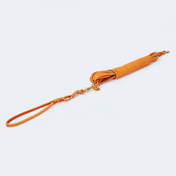 Leopold's Finest for dogs - Wholesale Pet Leash - Dog - Rounded leather tracking leash 5m10