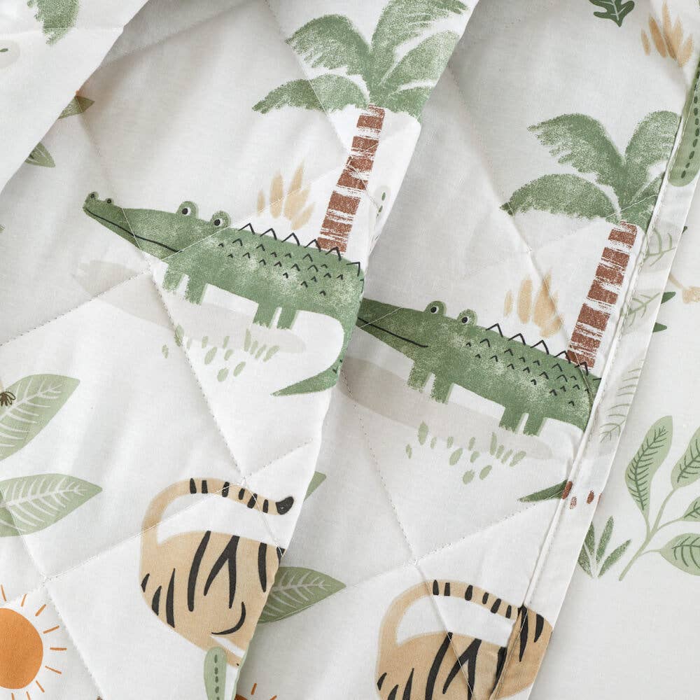 Happy Linen Company – wholesale Quilt – Kids & Baby – Jungle Safari Quilted Throw1