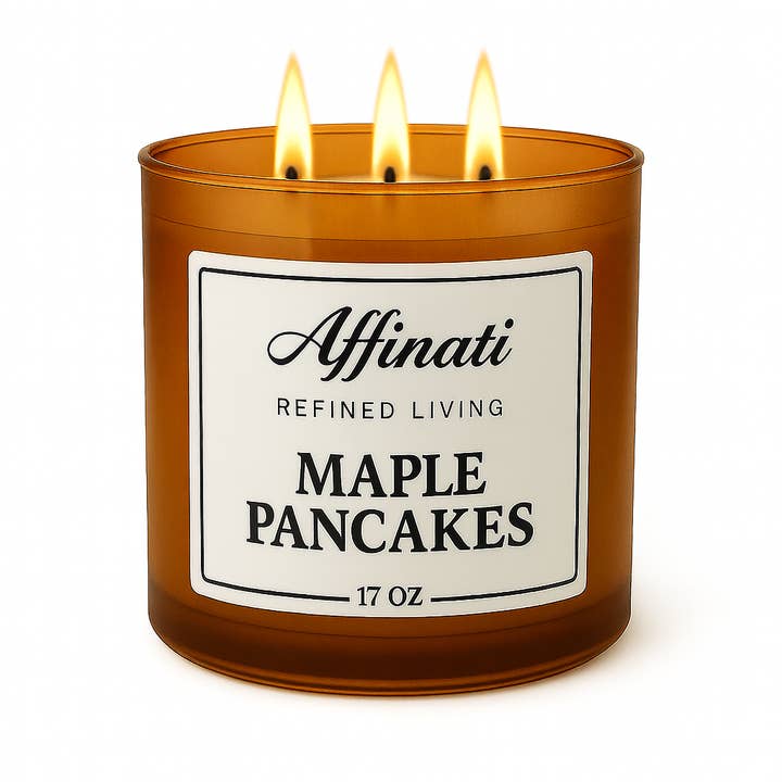 3-Wick Maple Pancakes Candle for wholesale by Affinati