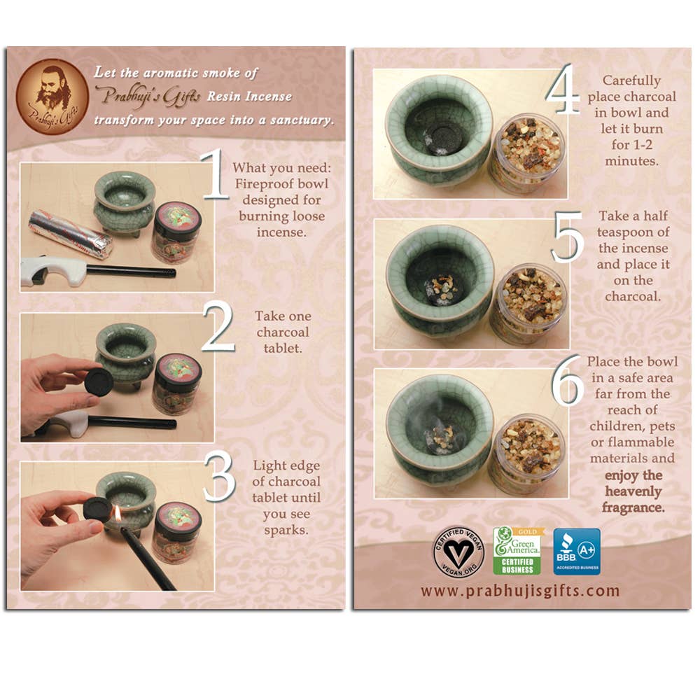 Prabhuji's Gifts – Engroshandel Display til forhandlere – Displaystativ - Urteharpiks røgelseschakra og intentionslinje16