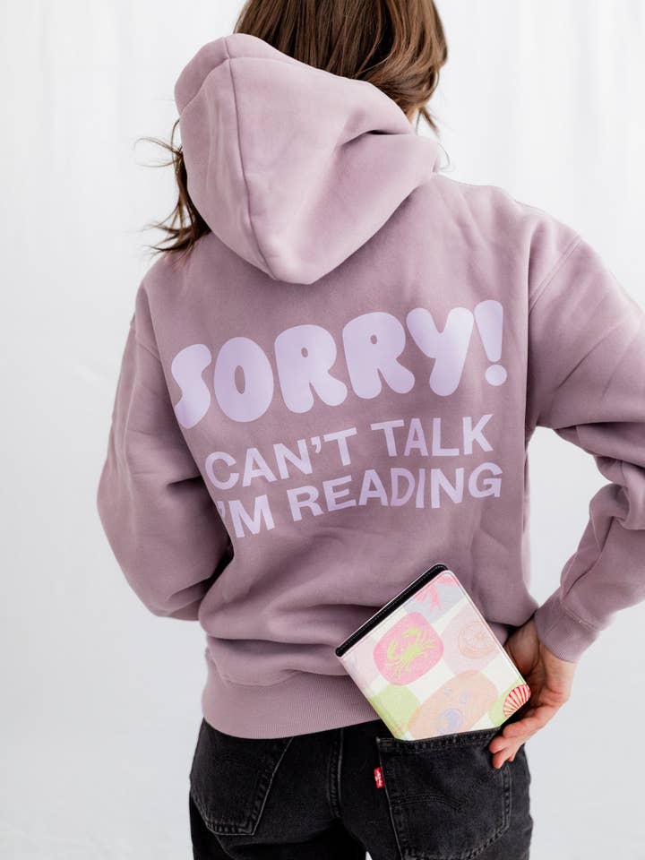 Undskyld! Hættetrøje - Lilla for engroshandel hos Faeble