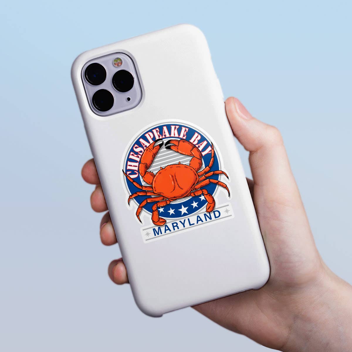 RetroPlanet - Wholesale Phone & Laptop Stickers - Chesapeake Bay Maryland Retro Crab Mini Stickers 20 ct2
