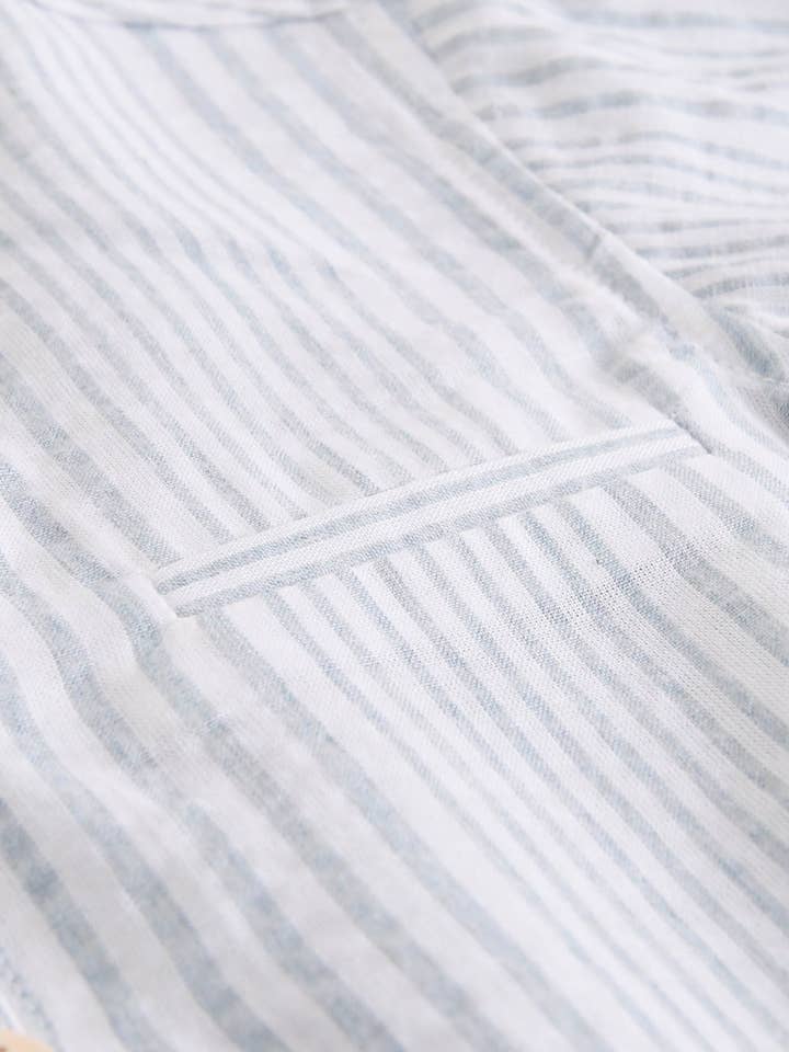 Dadati - Vendita all'ingrosso Camicia button down - Bambini - Camicia a maniche lunghe a righe blu e bianche per bambino2