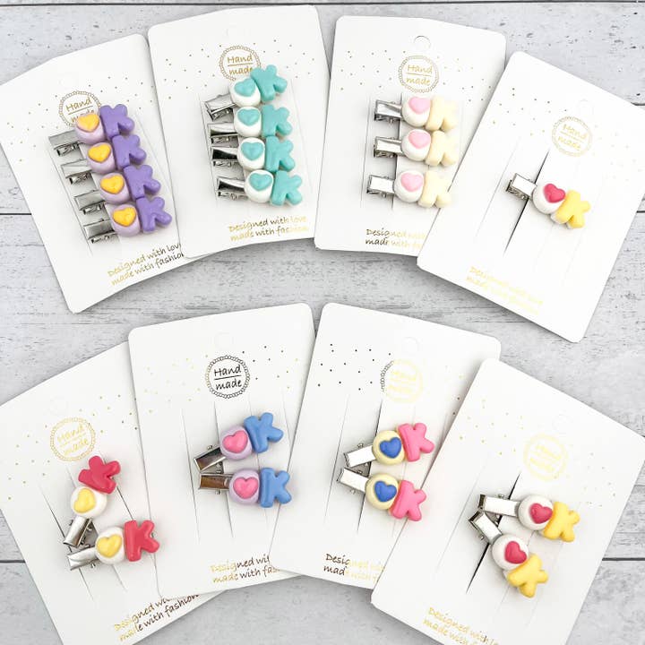 "OK" Corazón Caimán Horquilla, Divertido Clip para el Cabello con Amor para venta al por mayor de SoapElenGlen