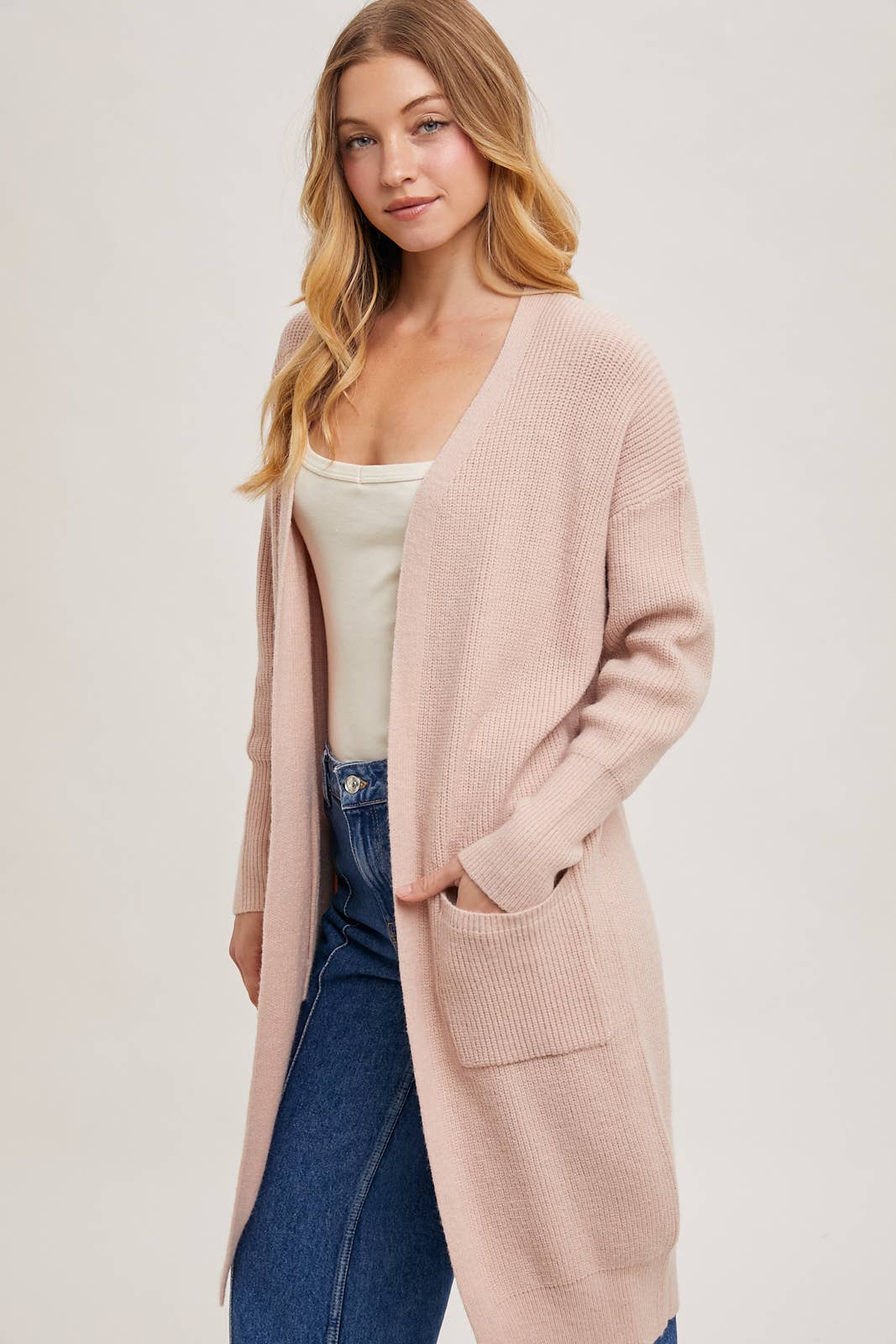 Bluivy – wholesale Cardigan – Women’s – RIBBED OPEN FRONT CARDIGAN23