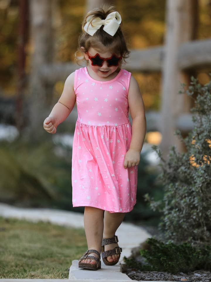 Rylee Faith Designs - Wholesale Dress Set - Baby - Rainbow Star Colorful 3-Piece Dress Set6