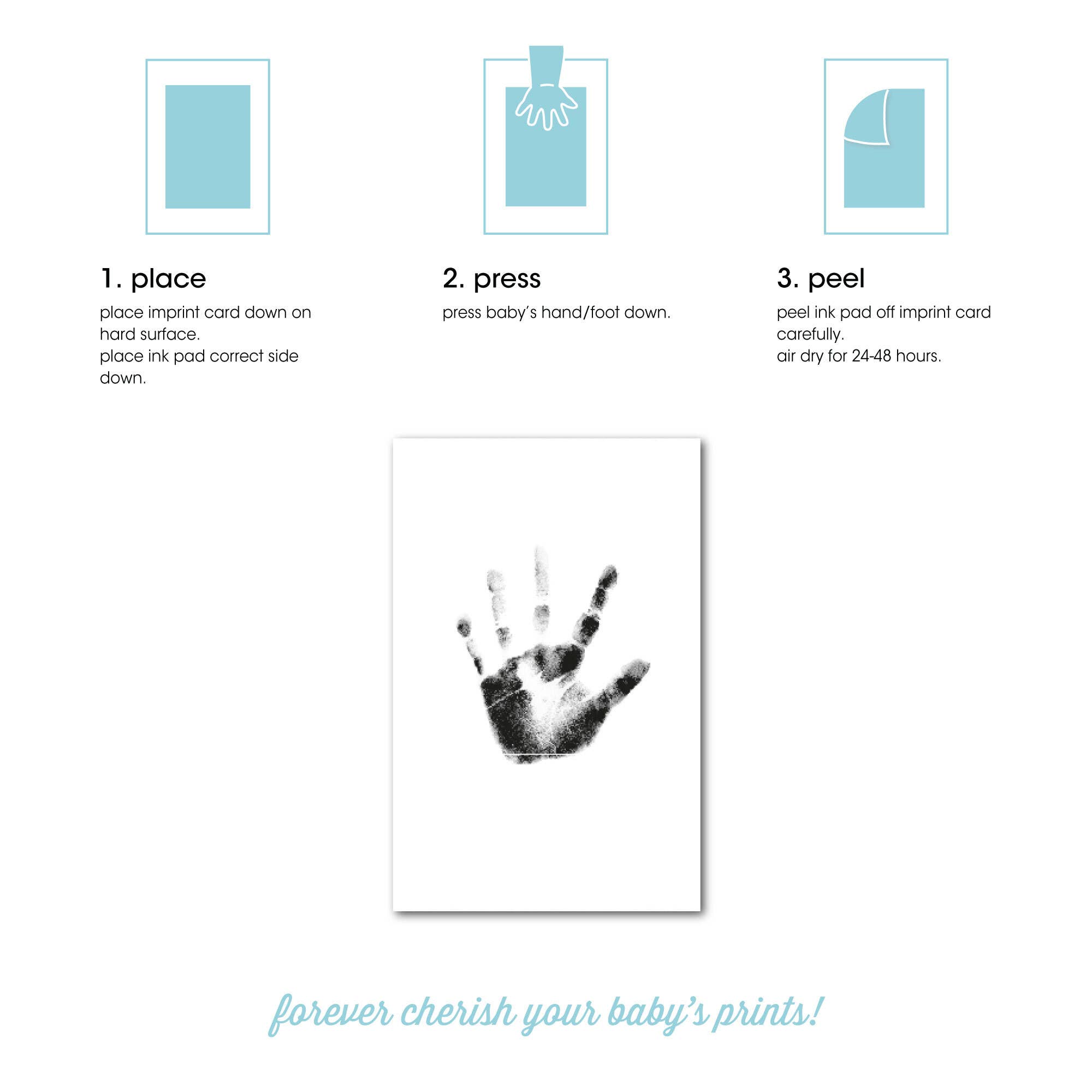 Pearhead - Wholesale Hand & Footprint Kit - Kids & Baby - Baby Handprint or Footprint Clean-Touch Ink Pad Kit3