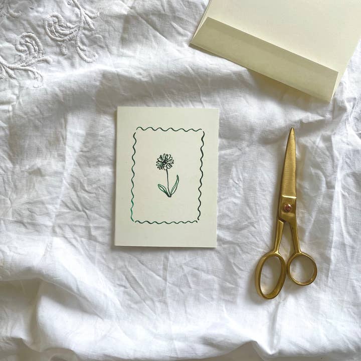 Annie Brougham Paper Goods. - Wholesale Everyday Greeting Card - Pen and Ink - Daisy