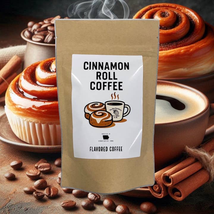 The Blue Strawberry Coffee Co - Wholesale Ground Coffee - Cinnamon Roll (Flavored Coffee)2