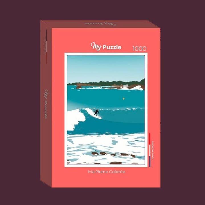 Puzzle Surf in klarem Wasser für den Großhandel von Ma Plume Colorée