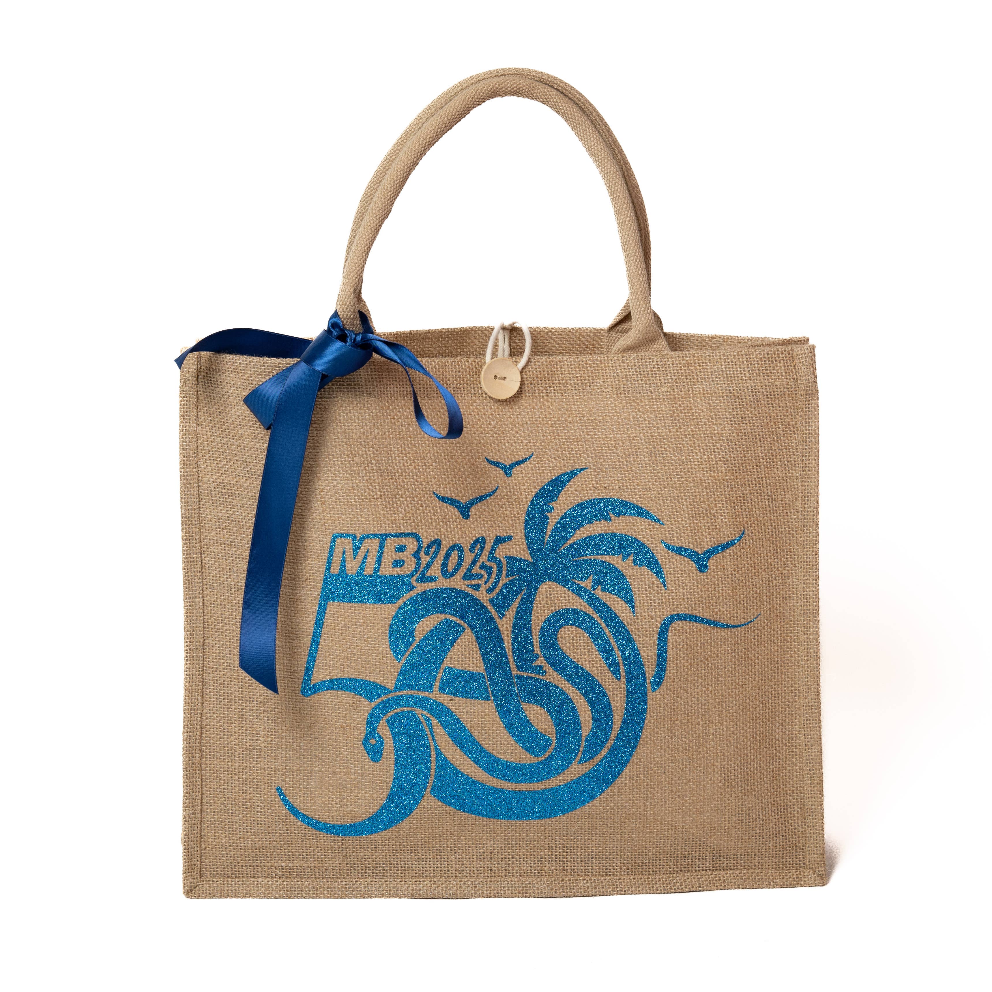 Sisters G Kids - Wholesale Gift bag - Custom Logo Jute Tote Bag with Bow – Wholesale Eco Gift Bag 4