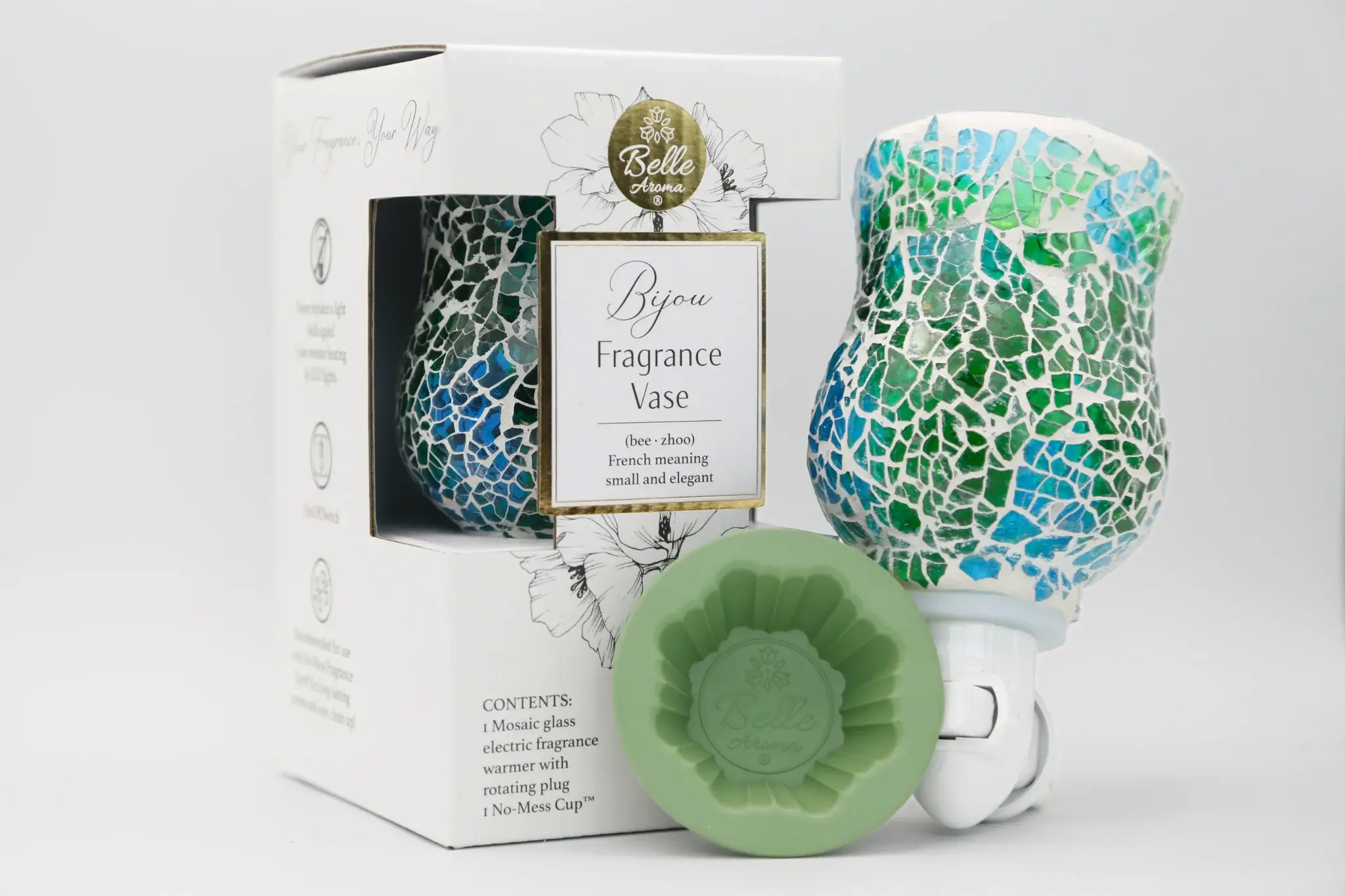 Belle Aroma® - Wholesale Wax Warmer - Bijou Fragrance Vase™ Eco-Friendly Wax Warmer with LED Glow10