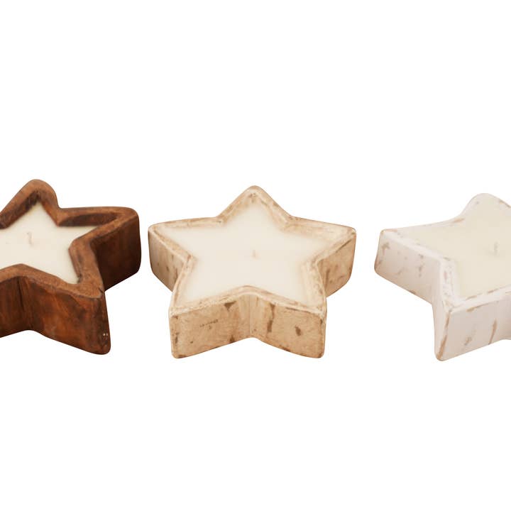 My Amigos Imports - Wholesale Candle Holder - Star Dough Bowl-Small-7x7x2 inches-Candle Ready-NEW