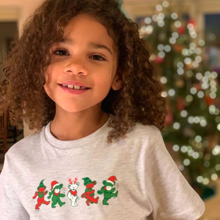 Dankbare tote Jingle Bears Jugend T für den Großhandel von Little Hippie LLC