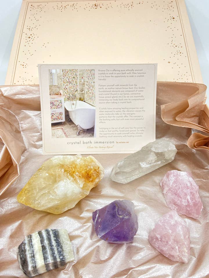 Mega Healing Luxury Crystal Bath Immersion Kit for wholesale by Ariana Ost